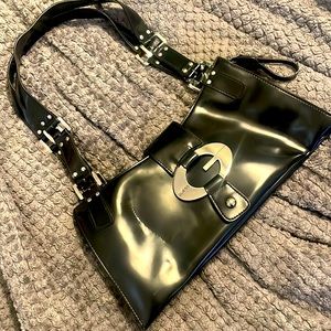 SOLD Y2K Pleather Guess Purse with Silver Studs